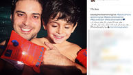 تصویر دیده نشده از بابک جهانبخش و پسرش در حال شنا +عکس 