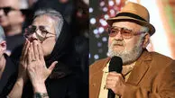فیلم/ همسر اکبر عبدی با لباس سفید بر سر مزارش حاضر شد / نگاهی به عزداری متفاوت همسر و دختر سلطان کمدی