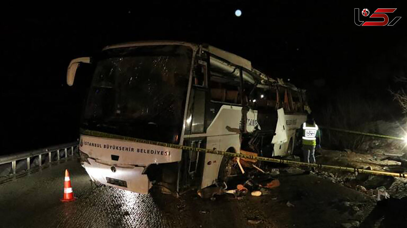 31 کشته و مصدوم در پی واژگونی اتوبوس ترکیه + علت حادثه