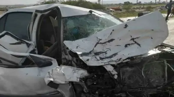 مرگ دلخراش 2 نفر در تصادف پراید و مزدا در کرمان