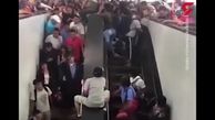 شکستن پله برقی حادثه دردناکی را در مکزیکوسیتی رقم زد + فیلم