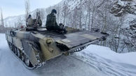 فیلم امدادرسانی به مردم گرفتار در پیست اسکی شیرباد با تانک ارتش 