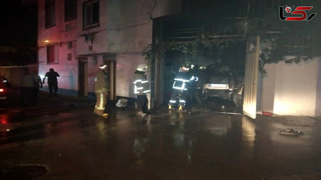 4 نفر از آتش سوزی خودرو در ساری نجات یافتند