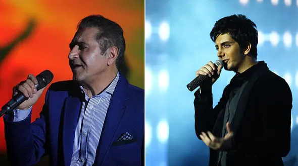 فرزاد فرزین و فریدون آسرایی «عاشقانه» می‌خوانند +عکس