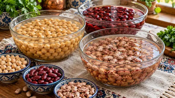 آیا خیساندن حبوبات ضروری است؟ روش صحیح خیساندن و پخت