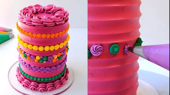 دیزاین رنگی کیک / فیلم