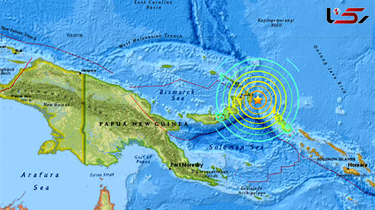 زلزله مهیب 8 ریشتری در « پاپوآ  گینه نو » 