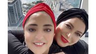 عکس شکار شده از فریبا نادری و نرگس محمدی در روسیه