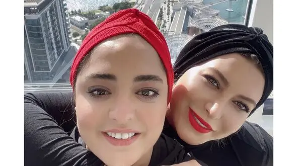 عکس فریبا نادری و نرگس محمدی در روسیه