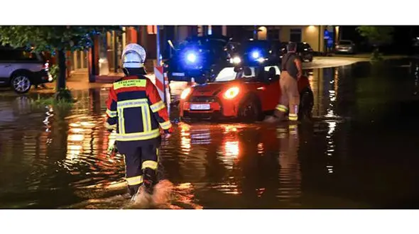 طوفان در آلمان خسارات برجای گذاشت