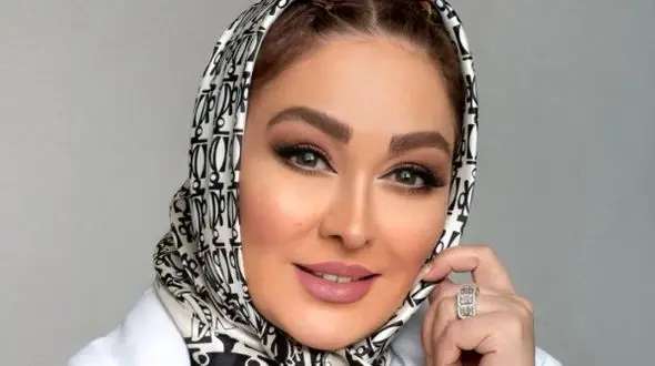 عکس / استایل جذاب  الهام حمیدی با تاج ملکه زیبایی .../ مدل جدید ابروهایش پرطرفدار شد ...