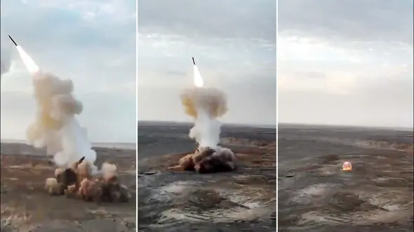 غرش موشک های بالستیک ایران ازعمق زمین تا آسمان خلیج فارس