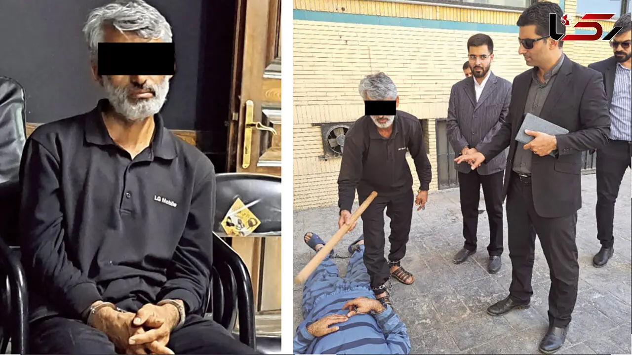 فرار قاتل تبر به دست از مشهد به عراق / او چگونه به ایران بازگشت و صحنه قتل را بازسازی کرد + عکس بازسازی
