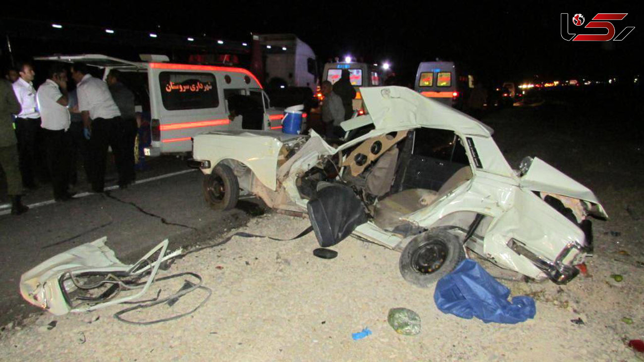 پنج کشته در تصادف پیکان و اتوبوس در جاده فسا – سروستان