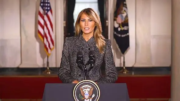  ملانیا خداحافظی کرد/ ترامپ امروز خداحافظی می کند