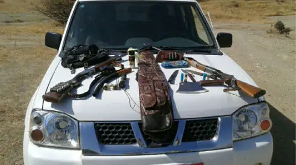 صحنه ای دلخراش از شکار حیوانات وحشی در کرمانشاه + عکس 