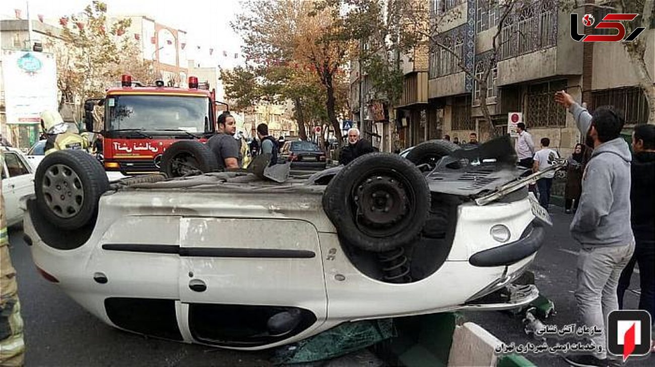 عکس های هولناک از تصادف خونین در خیابان مجاهدین اسلام