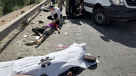 پژو 207 در جاده ورامین متلاشی شد / یک کشته و ۴ مصدوم + عکس