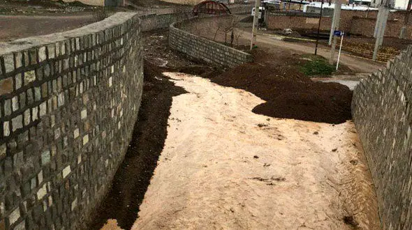 غرق آباد ساوه غرق شد! +عکس