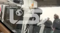 فیلم لحظه واژگونی کامیونت در اتوبان شهید صیادشیرازی در تهران