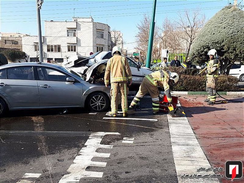 ورود خودرو به بلوار حادثه آفرید