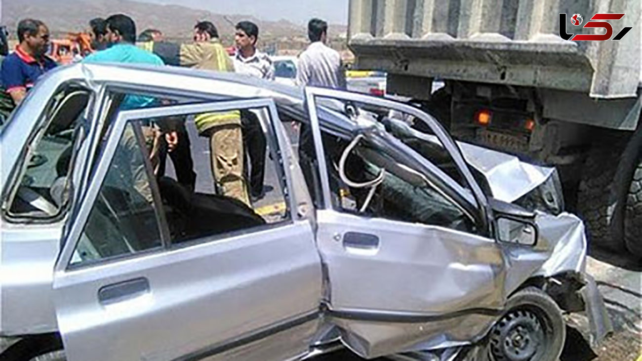 تصادف مرگبار پراید و روآ با یک کشته در زنجان
