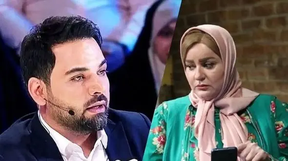 واکنش یواشکی احسان علیخانی بعد از پیش کشیدن حرف ازدواج با نعیمه نظام دوست / این فیلم وایرال شد...