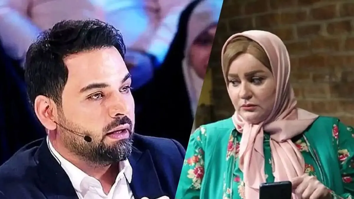 واکنش یواشکی احسان علیخانی بعد از پیش کشیدن حرف ازدواج با نعیمه نظام دوست / این فیلم وایرال شد...