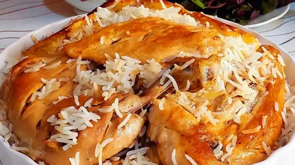 طرز تهیه مرغ لاپلو + فیلم