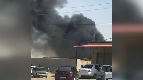 فیلم لحظه آتش سوزی وحشتناک یک خانه در دهلران 