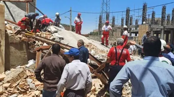  بازداشت مالک و سازنده ساختمان ریخته‌شده در پاکدشت + فیلم