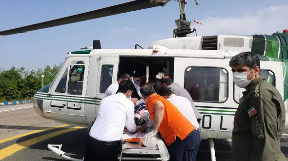 حساسیت شدید زن رشتی به واکسن کرونا! /هلیکوپتر به دادش رسید