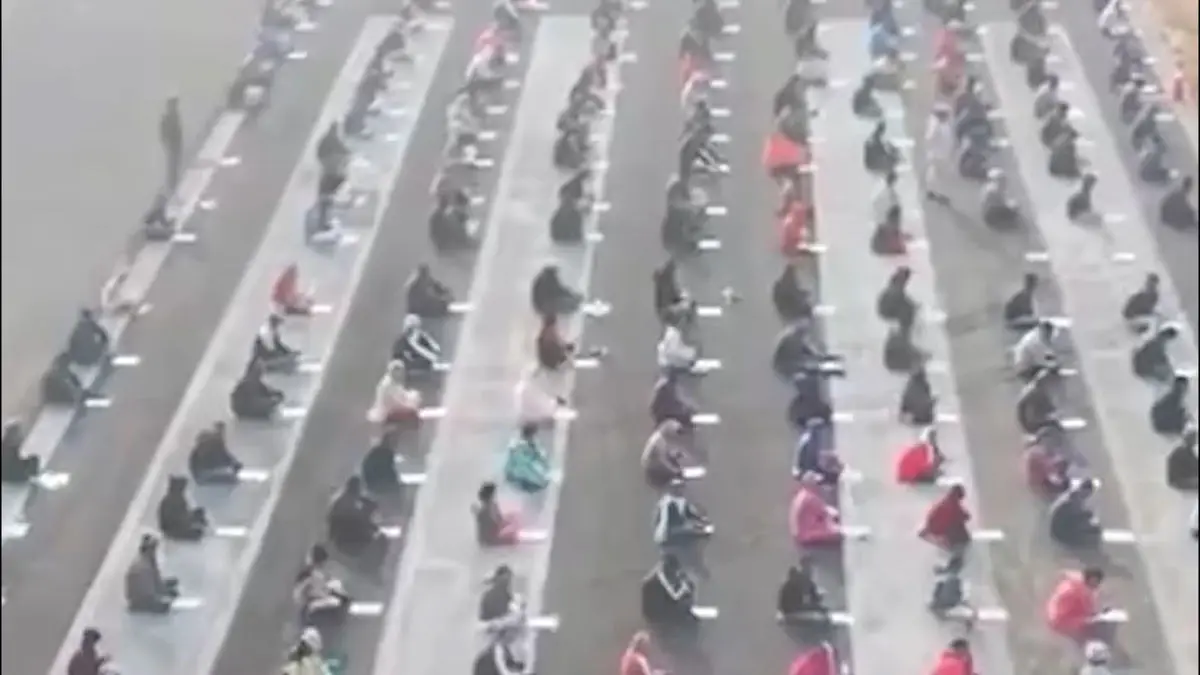 فیلم هزاران هندی روی باند فرودگاه برای آزمون گارد ملی