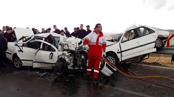 تصادف شدید در محور فیروزآباد-خلخال/ 9 کشته و زخمی عکس
