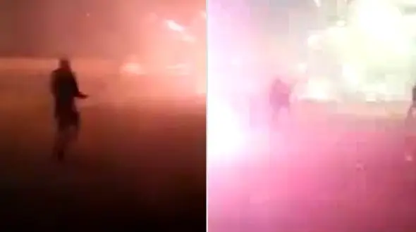 وقتی آتش بازی به جنگ تبدیل می‌شود! + فیلم و عکس