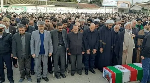 
پیکر شهید سانحه هوایی در شهر بابل تشییع شد
