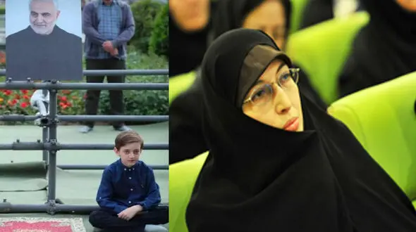 عکس همسر شهید آیت الله مجتبی خامنه ای  + عکس ها زهرا کوچولوی 14 ماهه و مصباح 7 ساله و زهرا حداد عادل عروس که با رهبری شهید شدند