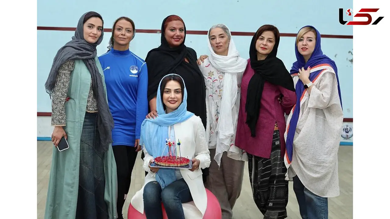 بازیگران زن اسکواش مارال فرجاد را سورپرایز کردند +عکس