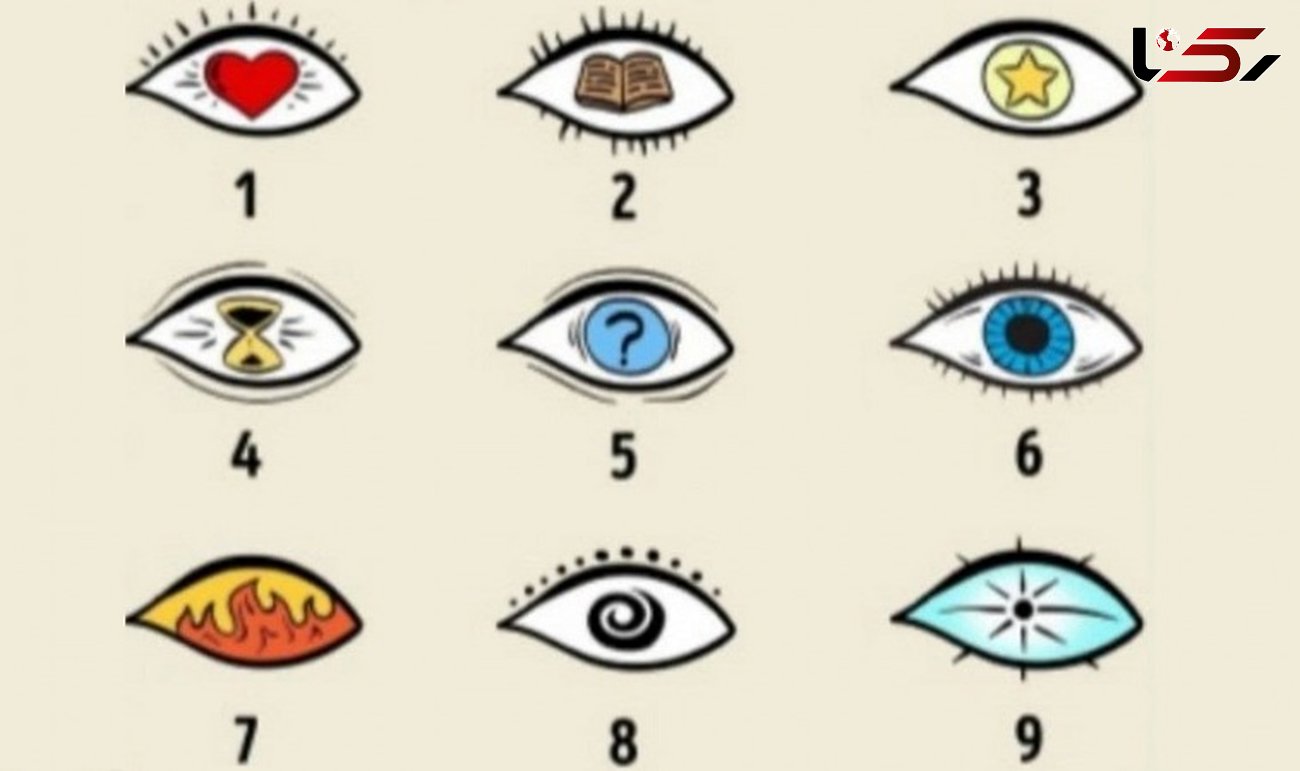 تست : کدامیک از این چشم ها را انتخاب می کنید ؟ / خودتان را بشناسید !