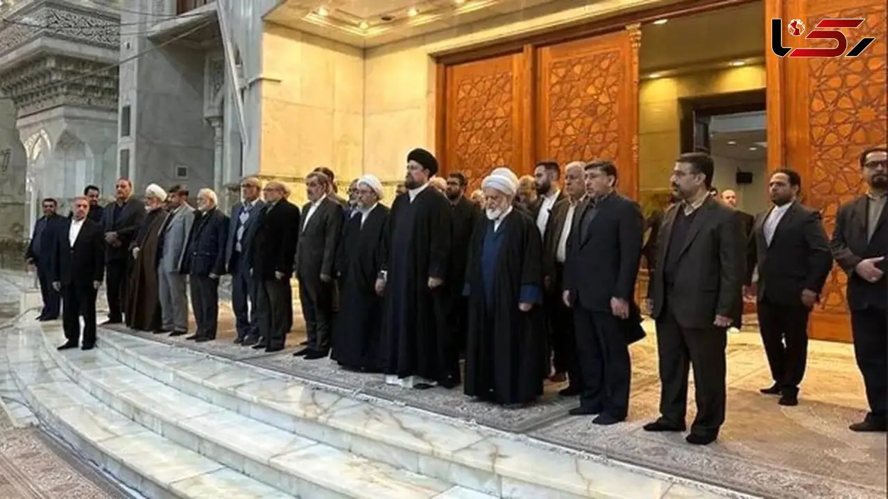 احمدی نژاد پای سخنرانی آملی لاریجانی نماند و رفت