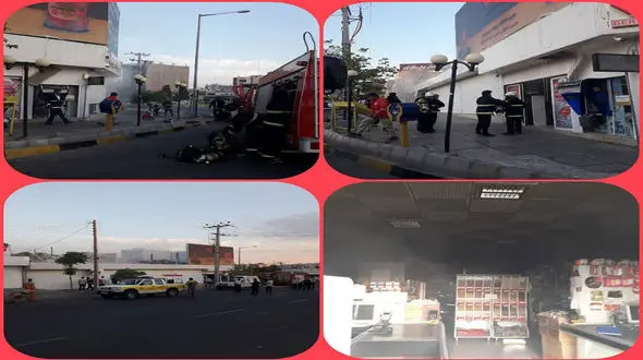  آتش هایپر مارکت بیرجند را سوزاند