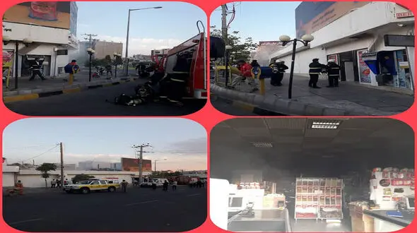  آتش هایپر مارکت بیرجند را سوزاند