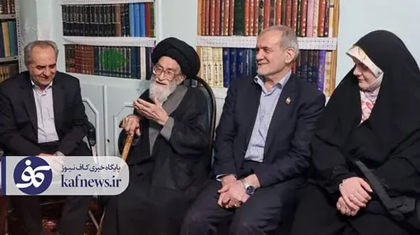   پزشکیان به منزل پدری آیت‌الله آل‌هاشم رفت