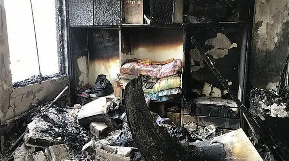 آتش سوزی منزل مسکونی در چیتگر شمالی + عکس