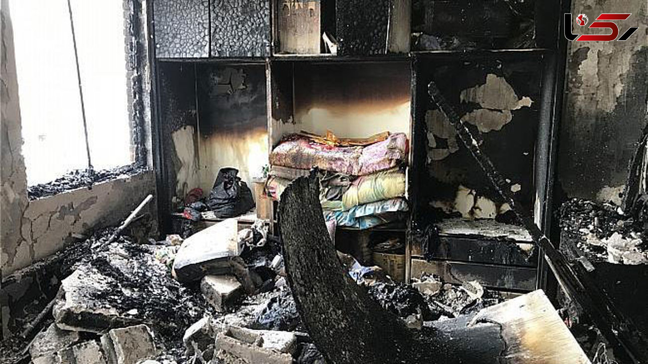 آتش سوزی منزل مسکونی در چیتگر شمالی + عکس