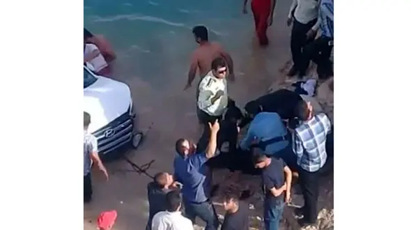 کشف جسد مرد جوان در سد جره / سقوط با خودروی شاسی بلند به سد + عکس