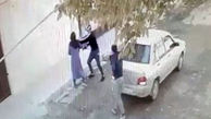 واکنش پلیس به فیلم حمله خشن 2 مرد به زن کرمانشاهی