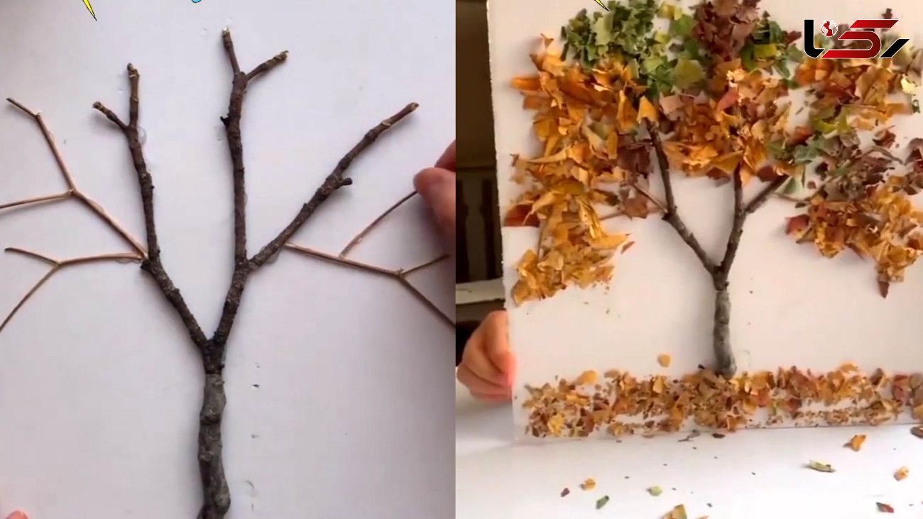 طرز ساخت درخت پاییز + فیلم