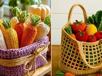 15 مدل منتخب میوه‌ های بافتنی دکوری؛ هنر دست برای تزئین میز پذیرایی