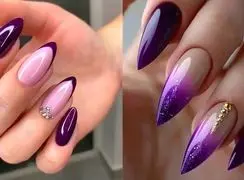 زیباترین مدل‌ های لاک بنفش ترند 1404 که بسیار کیوت و خوشگل هستند